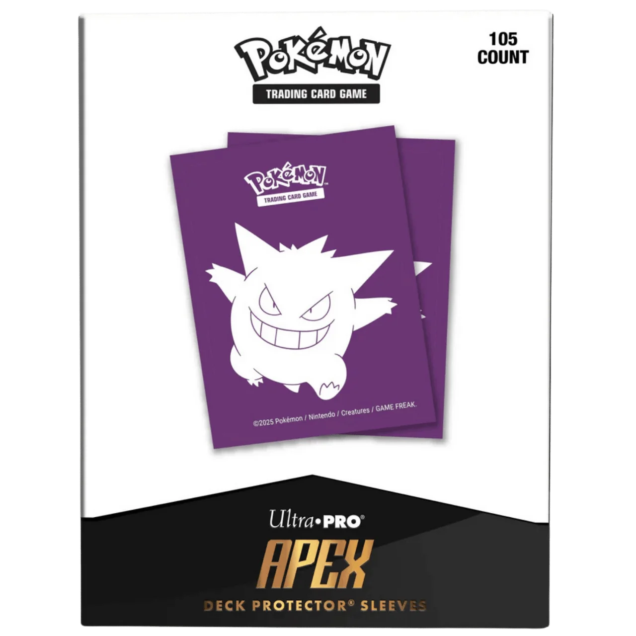 Ultra Pro - Pokemon 105ct APEX Deck Protector Sleeves - Elite Gengar